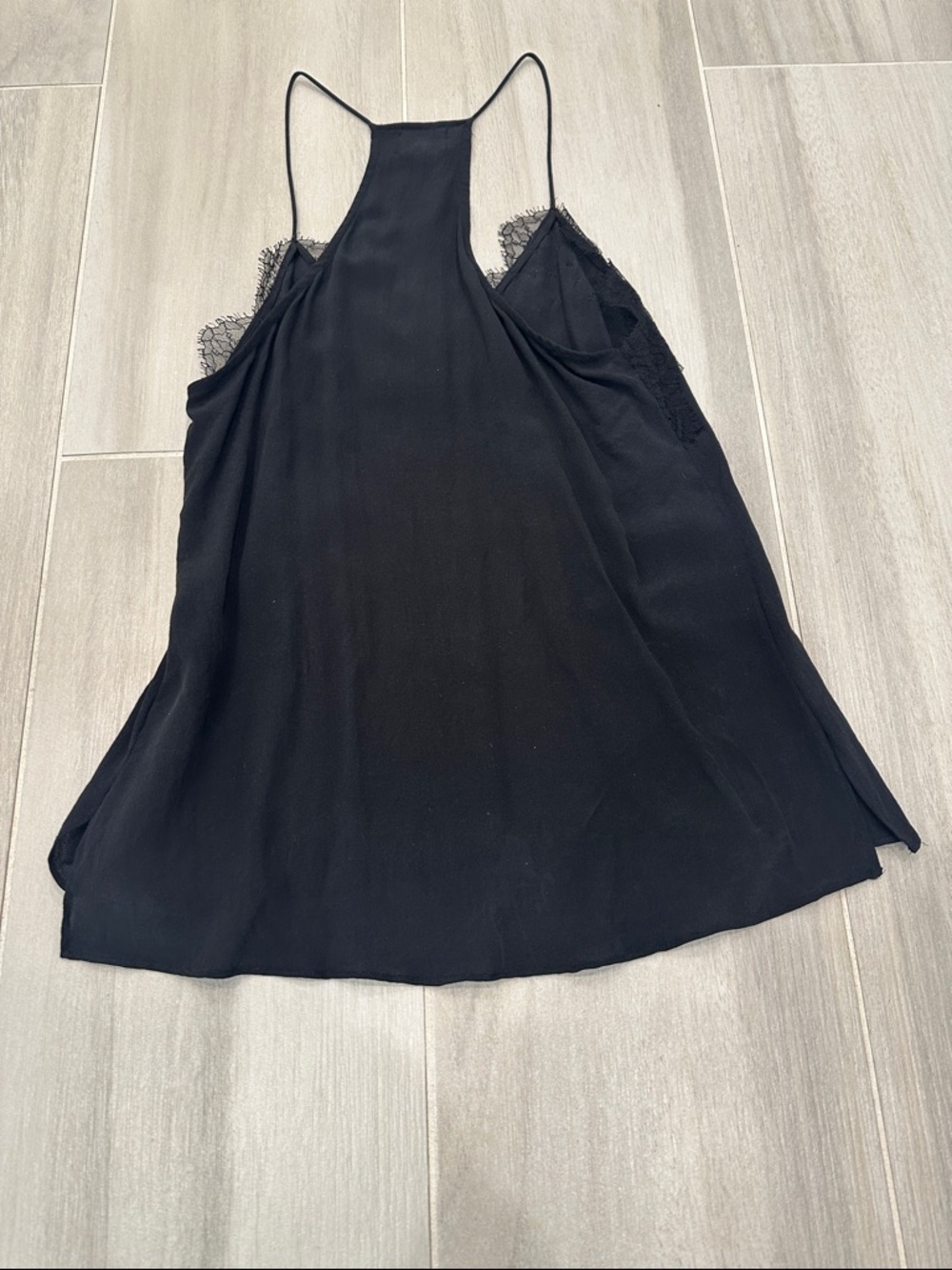 CAMI NYC Black Lace-Trim Racerback Cami Tank Top - Picture 7 of 7